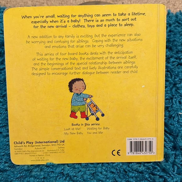 ⛱️2/$5⛱️Waiting for Baby, board book, 2009 - Picture 3 of 6